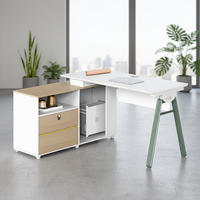 Bureau de travail en bois pour employés, cloison de bureau pour ordinateur, poste de travail moderne en forme de L, meubles de bureau, table pour le personnel