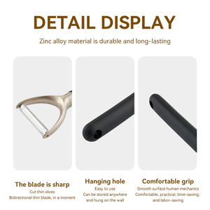 Stainless Steel Y Peeler Manual Vegetable Fruit Peeling <b>Tool</b> Ergonomic Handle <b>Kitchen</b> <b>Gadget</b> Easy To Clean - Product Image 3
