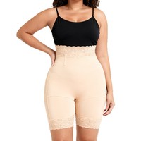 Culotte gainante taille haute grande taille avec contrôle du ventre, rehausseur de fesses antidérapant en silicone, gaine amincissante et sculptante pour femme S-3XL
