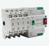 Commutateur de transfert automatique ATS 4P à double alimentation, commande manuelle, 16-100A, type PC, fourni par l'usine
