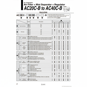 Pieza de combinación de aire neumática SMC modelo - Product Image 1