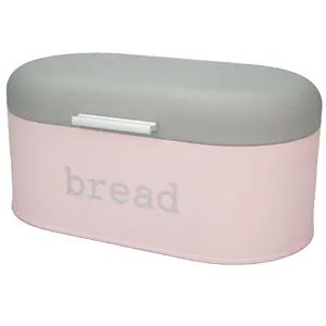 Caja de pan Vintage, caja de pan de cocina de Metal recubierta de polvo