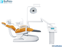 Fauteuil dentaire numérique Buffalo avec écran tactile, visualiseur de films LED intégré et positions de mémoire pour la chirurgie