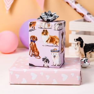Dogs With Accessories Gift <b>Wrapping</b> <b>Paper</b> Double Sided Art <b>Paper</b> 80GSM Eco-Friendly For Gift & Craft Use - Product Image 2