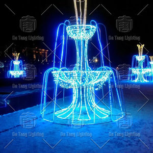 Christmas Fountain Motif Light with LED Water Effect for Outdoor Holiday Landscape Decoration - Product Image 3