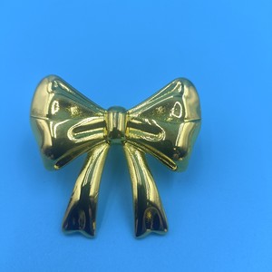 Furniture Handle Bow Knot Warm <b>Gold</b> Zinc Alloy <b>Cabinet</b> Hardware Contemporary Durable - Product Image 2