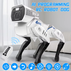 Hengyue LS A0310 <span class=keywords><strong>Jouet</strong></span> éducatif interactif, robot chien de simulation d'intelligence artificielle, chiot télécommandé, fonctionne sur piles, chien électronique chantant - Product Image 4