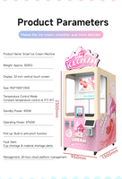 Distributeur automatique de crème glacée sans personnel, kiosque de vente de crème glacée, distributeur automatique de crème glacée robotisé en libre-service, distributeur automatique de crème glacée congelée