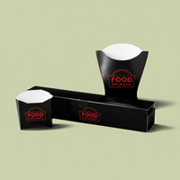 Boîtes personnalisées avec logo pour poulet frit, hot-dogs, tranches de pizza, série de boîtes à emporter jetables pour frites, ailes de poulet et burgers