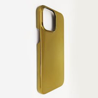 Couleur or de luxe tout PC couverture de téléphone PC avec trou de caméra Rasied étui de protection vierge pour iphone série 14