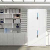 Cerradura para Gabinete Guub P202 de Aleación de Zinc para Puertas de Madera/Acero |   Instalación Integrada con Acceso por Código |   Seguridad de Grado C |   Lithium Integrado |