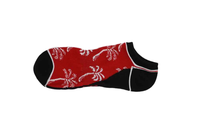 Plame Tree Pattern Couleurs vives de différents styles pour chaussettes de bateau pour femmes