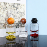 Unique vert rouge or dégradé fond épais pics de montagne vide cylindre vaporisateur parfum parfum bouteilles de parfum avec bouchon à bille