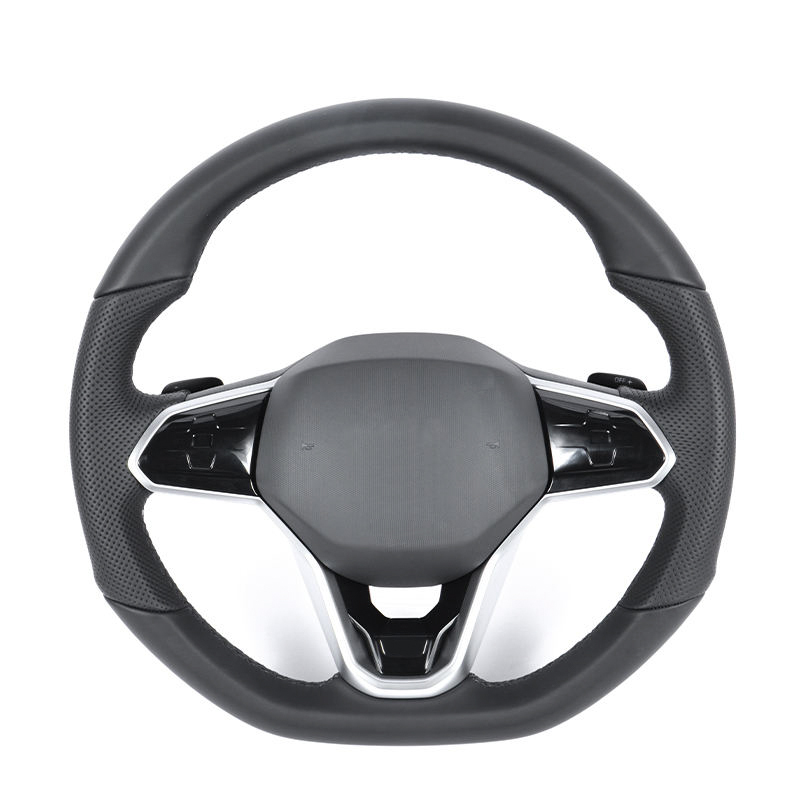 Half Perforated Leather+Black Trim