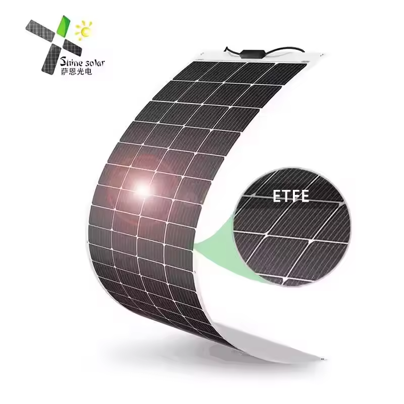 Paper Thin Slim Panneau Solaire Flexible <strong>Solar</strong> Panel ETFE 85w <strong>100w</strong> 120w 200w 18v 24v PV <strong>Module</strong> Adhesive <strong>Solar</strong> Photovoltaic Panel