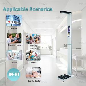 Báscula de Altura y Peso con Pantalla de 7 <span class=keywords><strong>Pulgadas</strong></span> para Uso <span class=keywords><strong>en</strong></span> Farmacias y Hospitales - Product Image 1