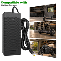 Chargeur de batterie au lithium universel 36V42V48V60V pour scooter électrique, vélo électrique, batterie au lithium, DC 5.5*2.1mm XLR GX16, prise personnalisée