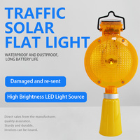 Voyant de sécurité routière solaire haute visibilité PP et PS matériel Barricade Construction de routes lumière lumière solaire chaude