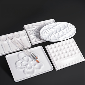 <span class=keywords><strong>Palette</strong></span> à peinture Bview Art <span class=keywords><strong>grande</strong></span> et épaisse, plateau en céramique imitation porcelaine pour <span class=keywords><strong>aquarelle</strong></span>, idéal pour les étudiants et la peinture quotidienne - Product Image 5