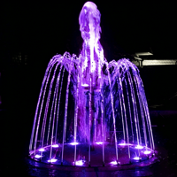 Fuente de Agua Decorativa con Música, Pequeña, de Acero Inoxidable, Diseño Personalizado, para Jardín Exterior