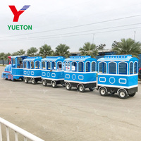Train sans rails Big Blue pour centre commercial en Chine, train électrique pour enfants, manèges d'amusement en plein air, ventes chaudes en Chine