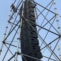 Torre de Andamio Layher Negra para Electroforesis, Tamaño Personalizado para Colgar Altavoces Line Array