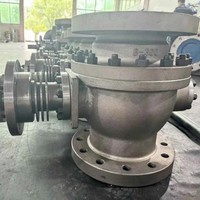 Katup Bola Trunnion Stainless Steel dengan Pintu Masuk Samping 316 2 Inci-36 Inci Kelas 150-2500 PN16-PN420 DBB API 6D untuk Pipa Minyak dan Gas