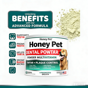 Polvere Dentale Avanzata per Cani, Rinfrescante per l'Alito con Multivitamine, Pulizia dei Denti, Rimozione di Alito Cattivo, Tartaro e Placca, Probiotico - Product Image 2