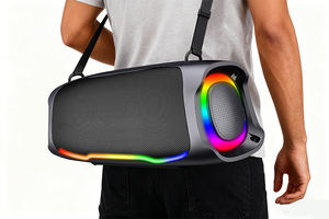 ลำโพงบลูทูธขนาดเล็กพกพาสะดวก พร้อมหูหิ้ว น้ำหนักเบา เหมาะสำหรับการเดินทางและใช้งานในสำนักงาน - Product Image 3