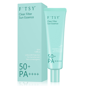 Private Label Vegan Cica Moisturizing SPF 50 UVA/UVB Protection No White Cast <strong>Clear</strong> Filter Sun Essence Custom <strong>Sunscreen</strong> - Product Image 4
