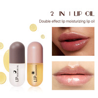 Kit Repulpant Lèvres Kiss Beauty Jour Nuit Volume Instantané Hydratant Réparateur Réduit Ridules Sérum Huile Cosmétique pour les Lèvres