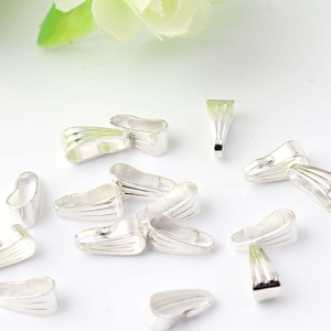 Fermoirs en forme de grain de melon pour bijoux, 7x3/8.5x3.5MM, métal plaqué argent et or, pour colliers et pendentifs DIY - Product Image 4