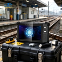 Terminal de reconnaissance faciale et d'empreintes digitales HFSecurity FP08, appareil de contrôle d'accès multifactoriel, appareil de contrôle d'accès à longue durée de vie de la batterie