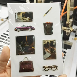 Stampa a colori personalizzata 3D adesivo epossidico personalizzato con taglio bacio stampato misto con Design misto fogli adesivi in Gel con formato A6 A7 - Product Image 4