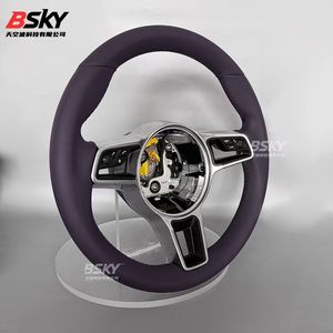 Volante de Cuero Nappa Antideslizante de Alta Calidad a <span class=keywords><strong>Precio</strong></span> de Mayoreo para <span class=keywords><strong>Porsche</strong></span> Panamera Cayenne <span class=keywords><strong>Cayman</strong></span> Boxster 718 911 - Product Image 2