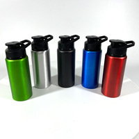 Bouteille d'eau sportive en aluminium à ouverture directe, grande capacité, portable, pour vélo, activités de plein air et voiture