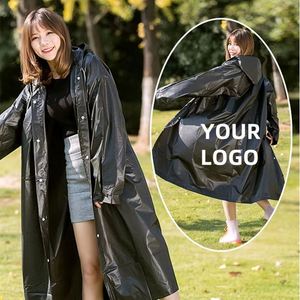 Impermeable Personalizado con su Propio Logotipo o Texto, Poncho para Mujeres, Hombres y Niños, Chaqueta Impermeable Reutilizable, Transparente - Product Image 1