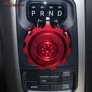 Accessoires d'intérieur de voiture Pommeau de levier de vitesse rouge pour Dodge Ram <span class=keywords><strong>JGR</strong></span> 1500 2013 -- 2018 - Product Image 5