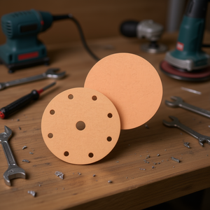 Disque de ponçage Velcro Ttake, grain 100, 6+1 trous, tampon abrasif en corindon pour outils électriques - Product Image 3
