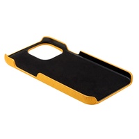 Étui de téléphone en cuir Saffiano à bord enveloppé pour iPhone 15 Pro Max, nouveau produit 2024