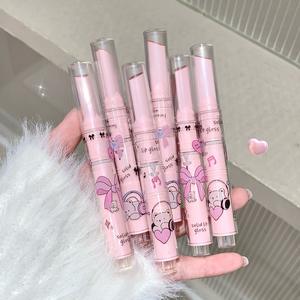 Gloss à lèvres solide Shiya, effet miroir, eau légère, lèvres dessinées au trait, gel hydratant, blanc, effet liftant, couleur durable, transparent, 2g - Product Image 3