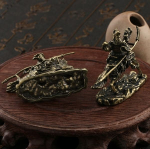 Nueva llegada latón caballo <span class=keywords><strong>Guan</strong></span> Gong bronce estatua Oficina Buda Decoración - Product Image 4