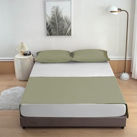 Sábana Plana Moderna Antiestática de Algodón Orgánico, 400 Hilos, Grado A, para Todas las Estaciones, Uso en Hogar, Hotel, Hospital, con Logotipo Personalizado