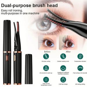 PAKISS Brand Electric <b>Heated</b> Eyelash Curler <b>USB</b> Rechargeable Long Lasting Makeup Curling Tool - Product Image 2