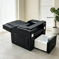Fauteuil de pédicure électrique inclinable en céramique avec fonction bain-marie et port USB pour salons de manucure, instituts de beauté, services de tatouage et de microblading