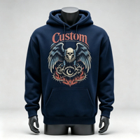 Kaos Hoodie Pria Streetwear Grosir, Ukuran Besar, Warna Solid, Lengan Panjang, Bordir, 100% Katun, Fit Reguler