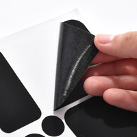 Patchs en nylon auto-adhésifs noirs en stock, autocollants de réparation sans repassage pour doudounes et vestes en coton – Vente en gros