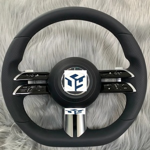 Volant en cuir <span class=keywords><strong>Mercedes</strong></span> <span class=keywords><strong>AMG</strong></span> cousu à la main pour <span class=keywords><strong>Mercedes</strong></span> <span class=keywords><strong>AMG</strong></span> GT <span class=keywords><strong>CL</strong></span> CLS CLA A E S C36 G63 C43 ML SL W204 W213 W211 W205 - Product Image 1