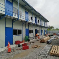 Structure rétractable personnalisable à faible coût d'entretien, abri temporaire, bâtiment d'urgence, préfabrication, immeuble de bureaux