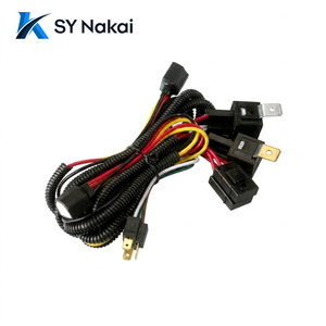 Kit de <span class=keywords><strong>Relais</strong></span> de Surpression pour Phares 12V 24V, Faisceau de Câblage de Phare, Faisceau de <span class=keywords><strong>Relais</strong></span> de Phare H4, Faisceau de Mise à Niveau Universel pour Phares - Product Image 1